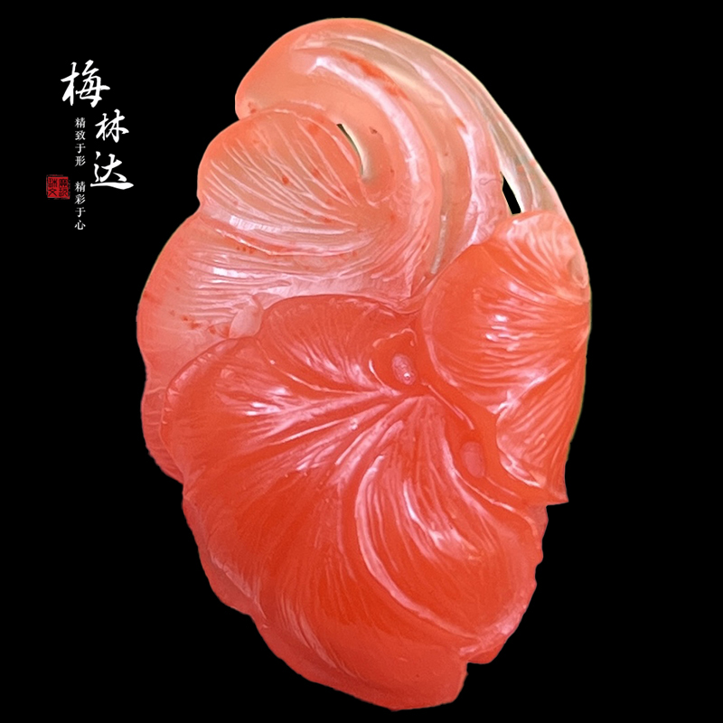 梅林达旗舰店天然南红玛瑙吊坠