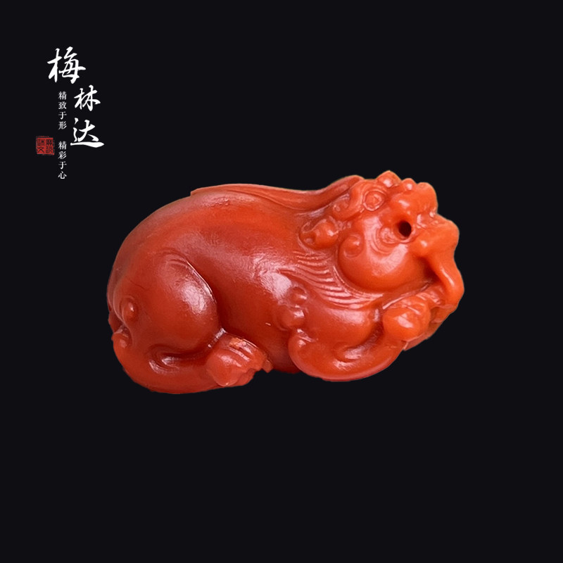 梅林达旗舰店天然南红玛瑙吊坠