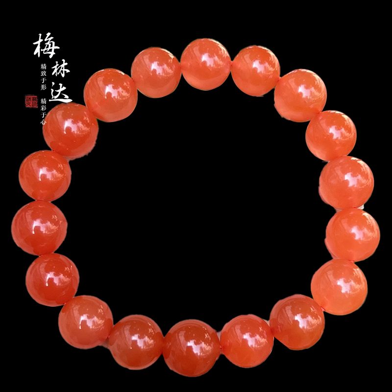 梅林达旗舰店天然南红玛瑙手串