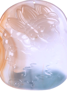 梅林达男女南红玛瑙三世佛吊坠