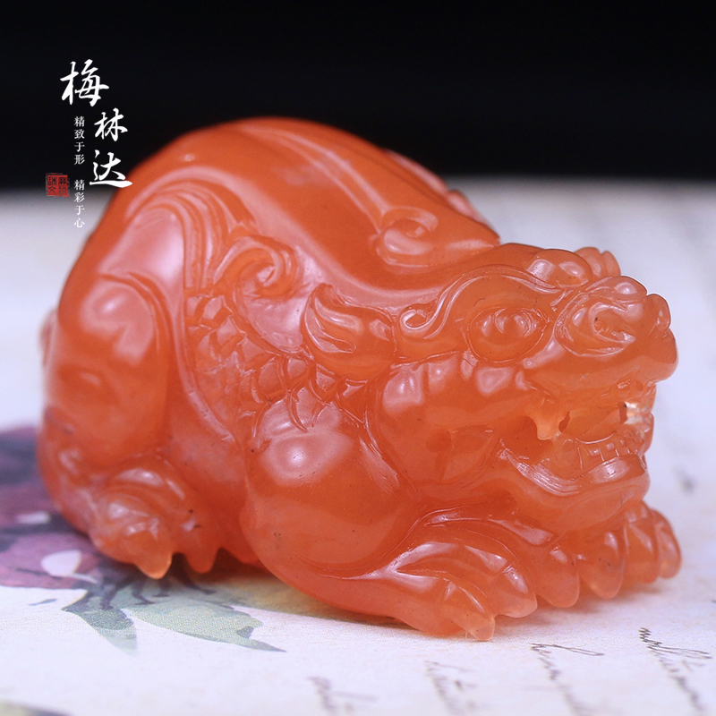 梅林达旗舰店天然南红玛瑙吊坠