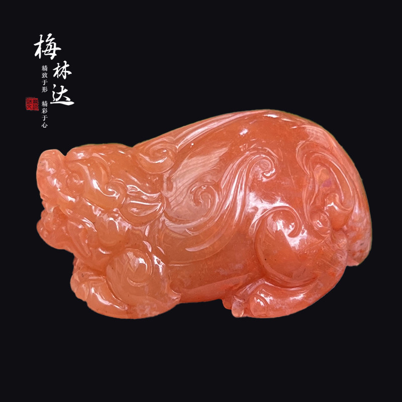 Melinda/梅林达【琰胜】天然南红玛瑙吊坠苏工精雕瑞兽霸气貔貅男