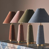 现代时尚 设计手工绿色天鹅绒布落地灯别墅客厅沙发区书房灯具 经典