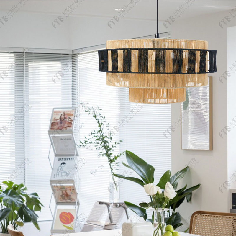 法式田园风手工客厅民宿吊灯定制