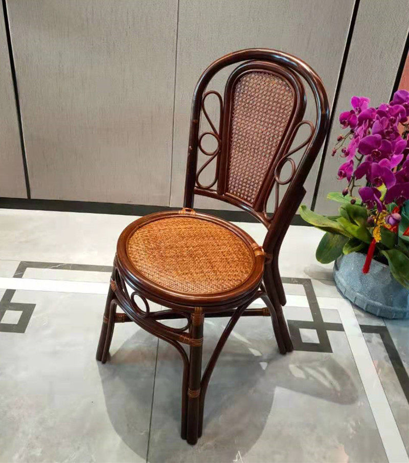 天然真藤椅手工编织电脑椅老人靠背椅阳台户外庭院组合酒店餐椅使用感如何?