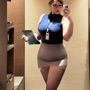 大码内衣性感御姐风秘书制服套装ol修身包臀裙职业装胖老婆睡裙