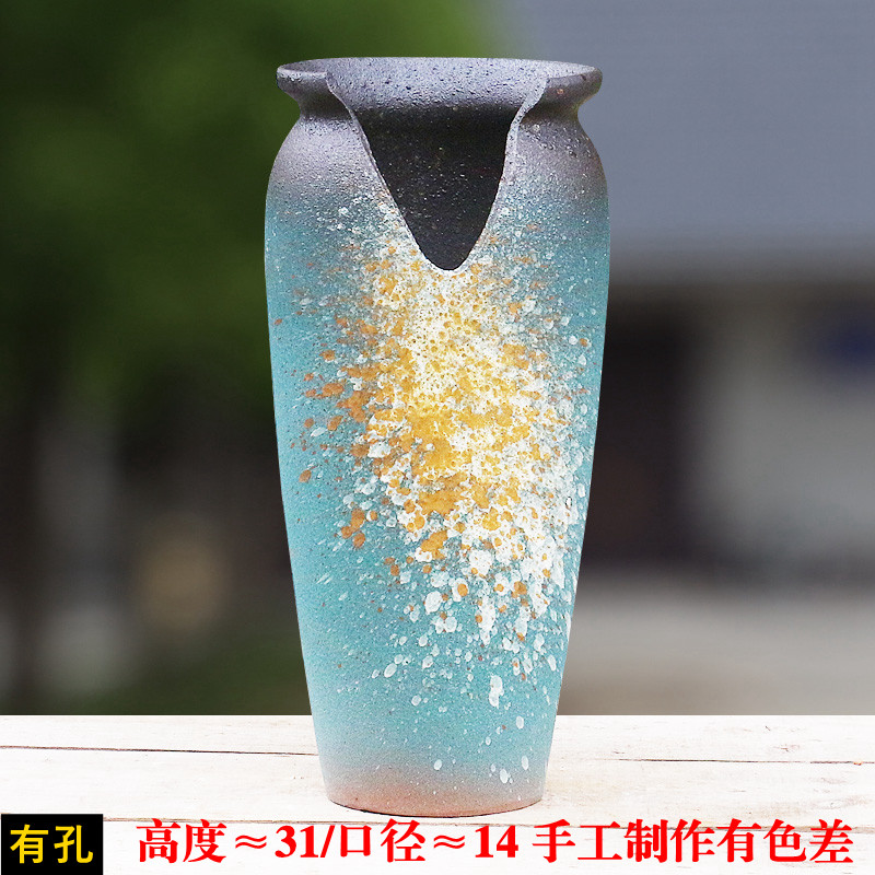 高切口悬崖桩花盆缺口多肉法师老桩粗陶罐特价大小口径清仓陶瓷