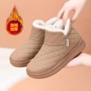 冬季女棉鞋防水加绒加厚新款2024雪地短靴防滑厚底保暖妈妈棉靴子