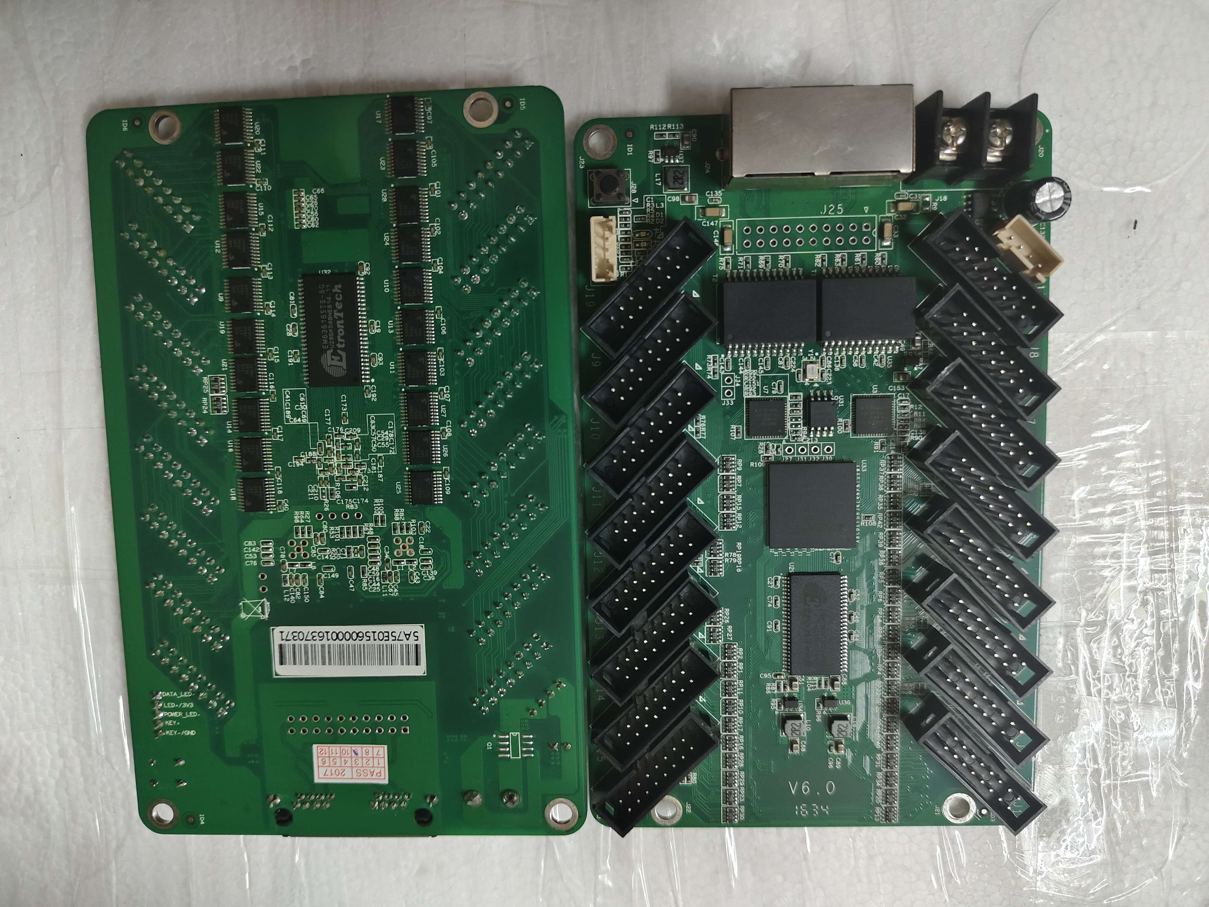 卡莱特5A-75E接收卡V6.0版本16口全彩LED显示屏控制卡