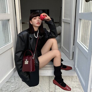 高级感真皮小方包小众设计盒子包美拉德手提肩挎斜挎包包网红爆款