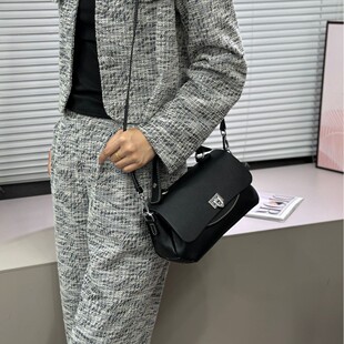 跨境2025新款女士真皮马鞍包手提头层牛皮大容量斜挎包时尚单肩