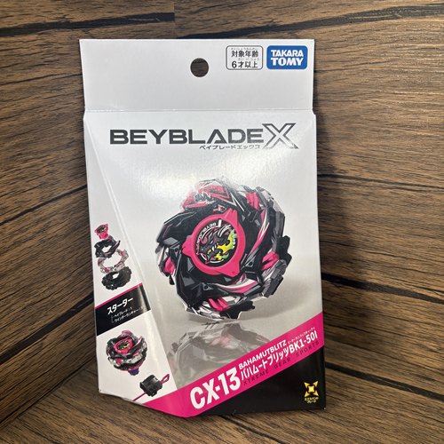 现货Takara Tomy Beyblade X 爆旋霸旋陀螺 CX-13巴哈姆特闪击