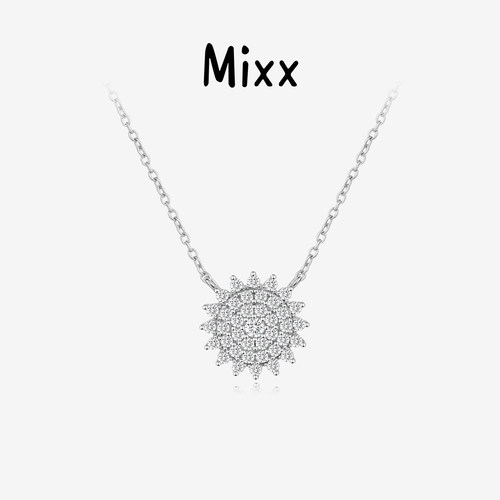 Mixx靡诗璀璨星S925银星芒项链锁骨链通勤百搭高级感