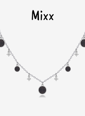 Mixx靡诗自然造物系列925银流苏锁骨链可调节