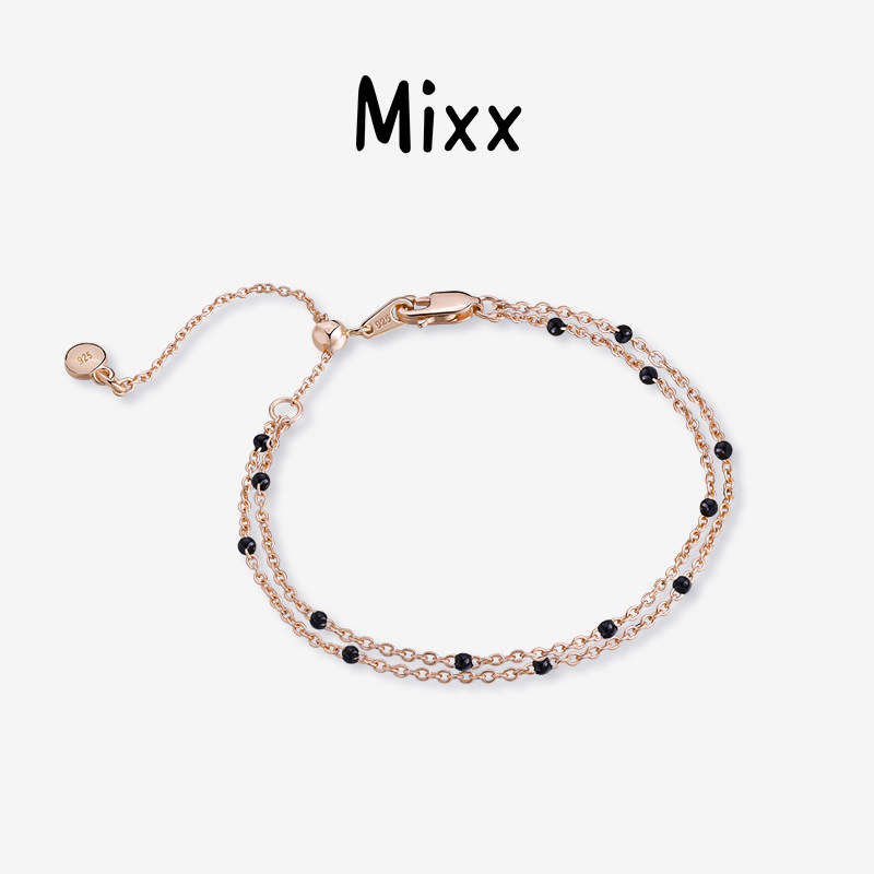 Mixx靡诗925银波波球网球手链