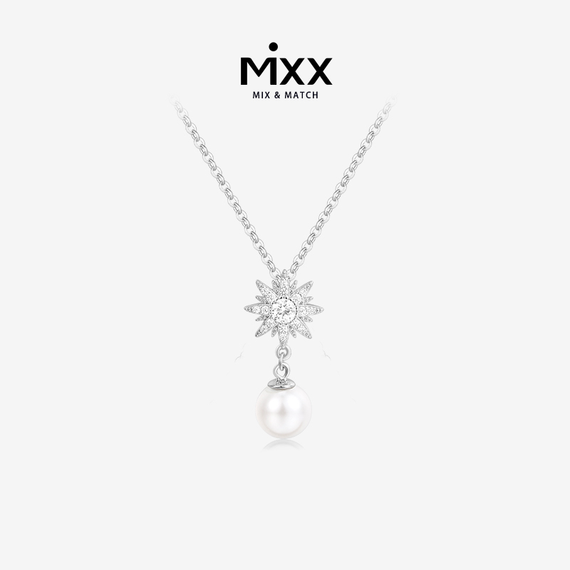 Mixx通体925银天然淡水珍珠