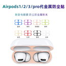 适用airpods3防尘贴airpodspro贴纸airpods苹果无线蓝牙耳机第三代金属膜贴2代保护膜pro内盖1贴膜防铁粉壳套