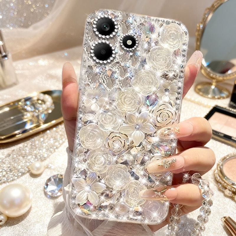高端奢华镶钻手机壳，不掉钻，不发黄