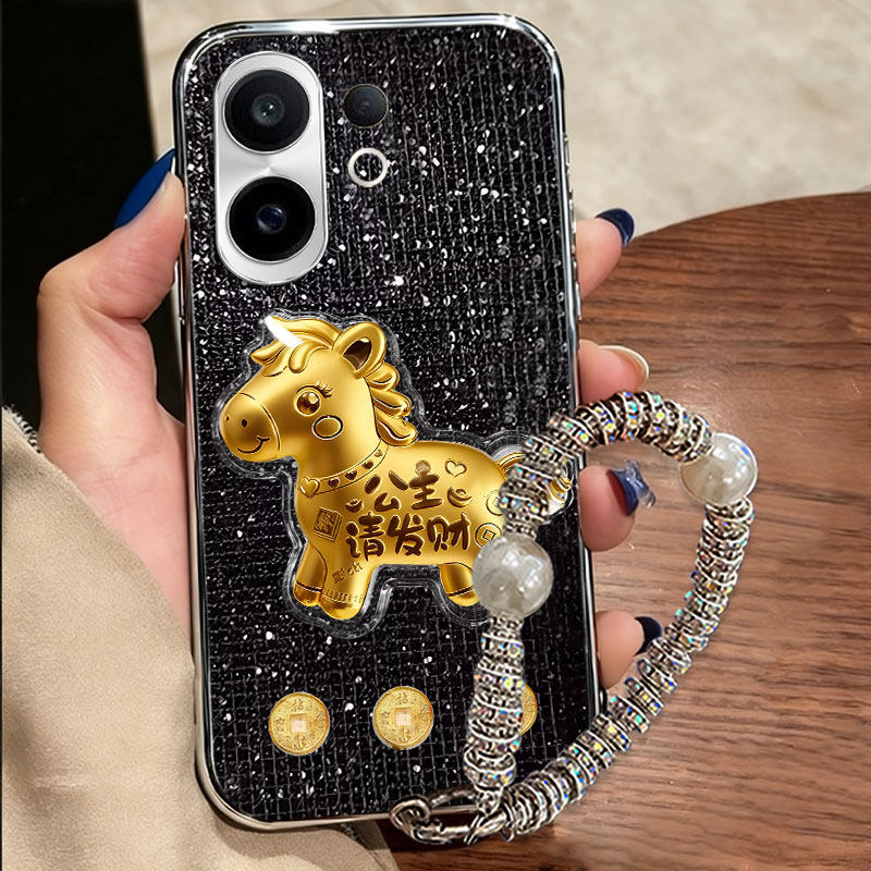 高级电镀光闪皮，全包防摔耐用，不掉色