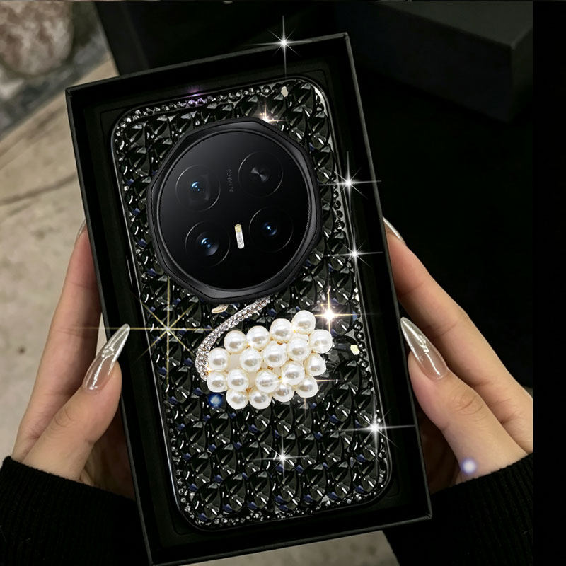 高级灰色奢华满钻适用荣耀MagicV6手机壳女款X2闪钻XS2冬Vs3秋X7水钻Vs2软壳PuraX保护套VFlip硅胶FlipS小众