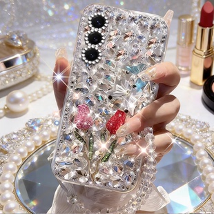 镶钻适用三星GalaxyS25手机壳网红S26 S21Plus小众A54 防摔S24Ultra巨好看A82 S23新品 5G新款 高级爆款