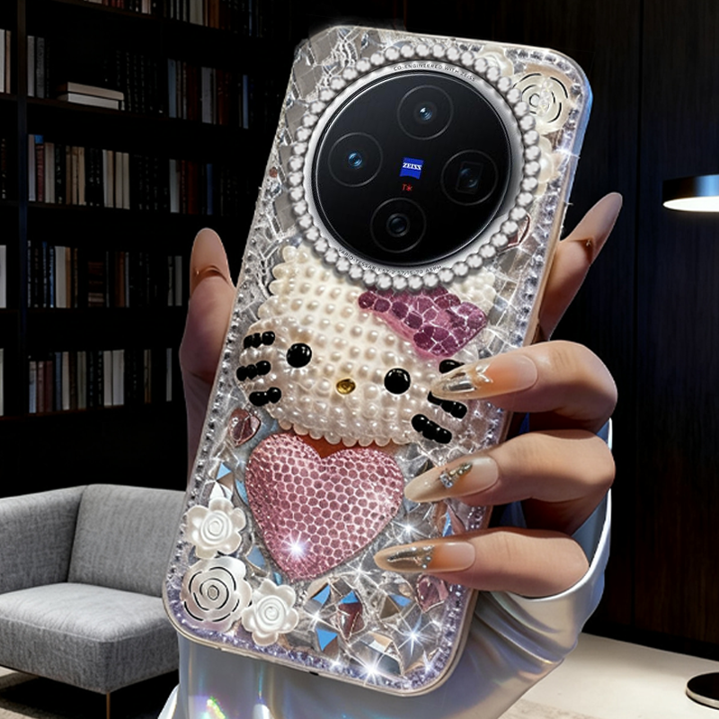 高端奢华镶钻手机壳，不掉钻，不发黄