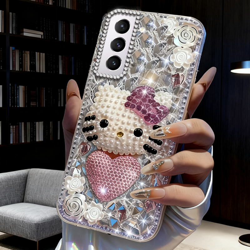 高端奢华镶钻手机壳，不掉钻，不发黄