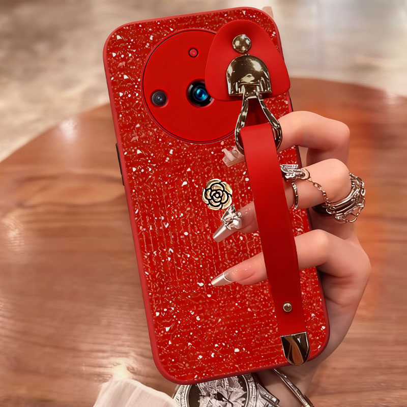 2026新款，磨砂光闪皮，带腕带更方便