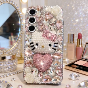 奢华闪钻春夏爆款适用三星GalaxyS24手机壳水钻S21plus巨好看S25满钻S20防摔S10e/2026年S30ultra卡通S21软壳