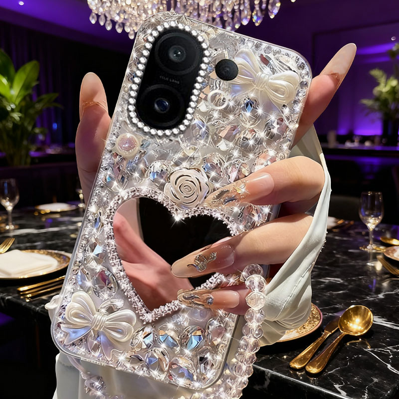高端奢华镶钻手机壳，不掉钻，不发黄