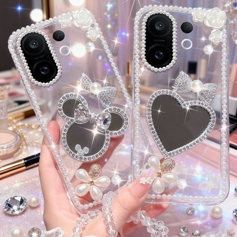 高端奢华镶钻手机壳，不掉钻，不发黄