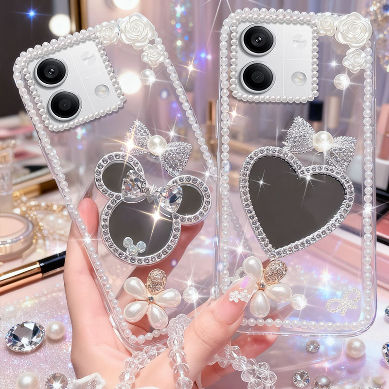 高端奢华镶钻手机壳，不掉钻，不发黄
