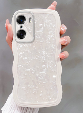 小众高级感简约贝壳纹适用华为荣耀90/60/80手机壳100女70pro新款honor50se全包nova12防摔P30/x40软mate60/9