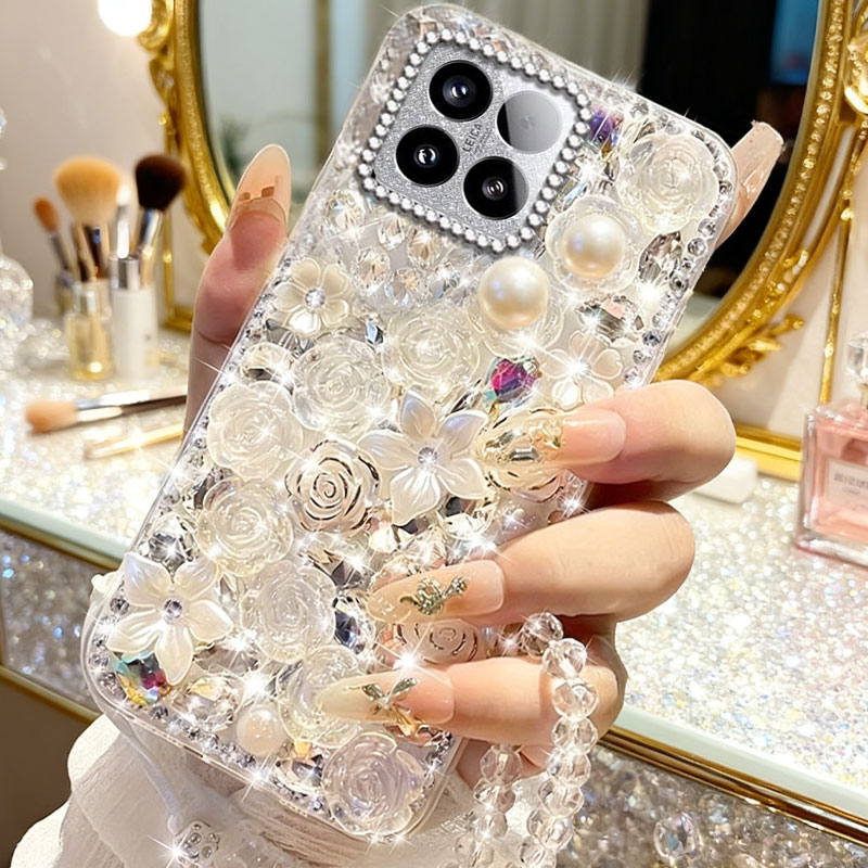 高端奢华镶钻手机壳，不掉钻，不发黄