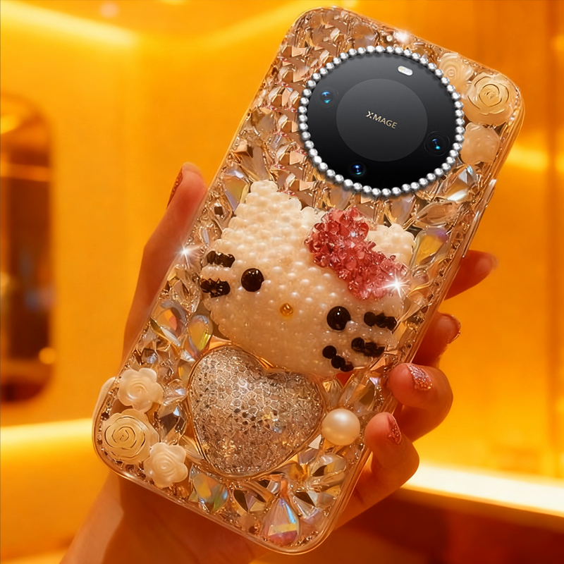 高端奢华镶钻手机壳，不掉钻，不发黄
