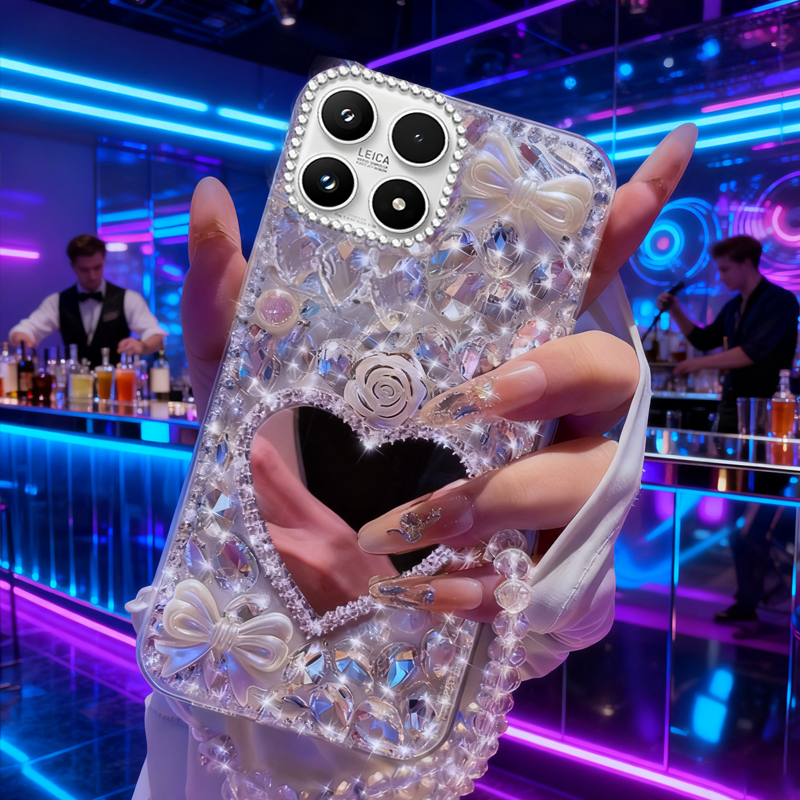 高端奢华镶钻手机壳，不掉钻，不发黄