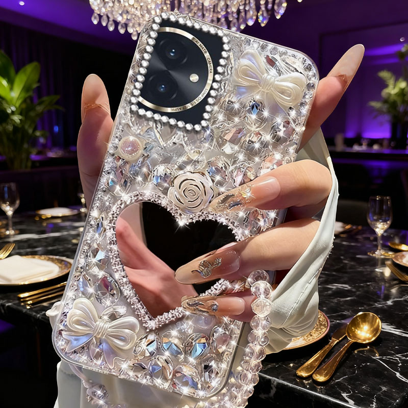 高端奢华镶钻手机壳，不掉钻，不发黄
