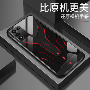 适用oppok10手机壳k10pro新款钢化玻璃壳k10x高级硬壳机甲镜面k10活力版软壳硅胶保护套OPPO男生女款情侣外壳