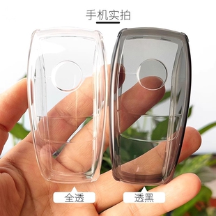 适用奔驰钥匙套c260l eqs s450l eqe glc260 2024款e300l透明超薄