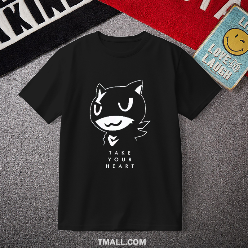 P5 女神异闻录5 摩尔加纳 雨宫莲 动漫游戏纯棉T恤短袖衣服痛衣