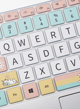 适用戴尔灵越5000fit键盘膜dell5593笔记本5502电脑14寸保护13.3贴膜15.6防尘罩3501成就3400燃7000卡通5493