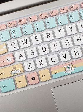 适用小新笔记本air14键盘膜潮7000保护15.6锐龙版2021款15电脑340c英寸pro13威6卡通13可爱贴膜yoga14s