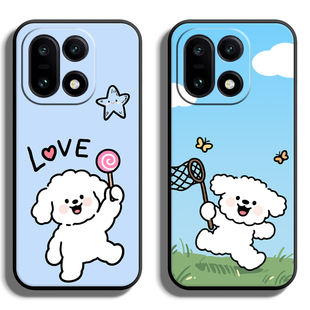 适用一加系列1 7卡通6简约5创意线条狗二定制 15手机壳13T保护套oneplus12全包11防摔10Pro软9R薄RT硅胶8个性