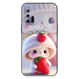 适用vivoIQOO3手机壳vivo iQOO爱酷3保护套v1955a防摔iqoo3全包软超薄情侣液态男硅胶女新款直边卡通萌兔定制