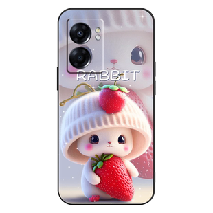 适用oppoA57手机壳5G版oppo A57保护套4G版防摔全包软超薄情侣潮网红男液态硅胶女简约魔方直边卡通萌兔定制