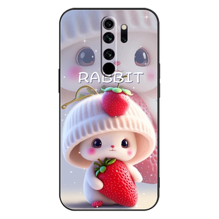 适用小米redmi红米Note8Pro手机壳redminote8pro保护套防摔全包软超薄情侣网红男液态硅胶女直边卡通萌兔定制