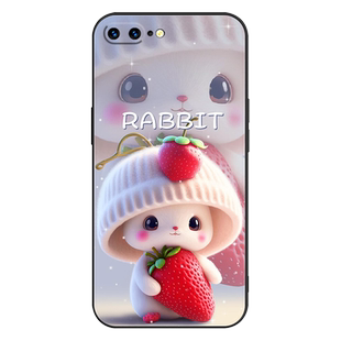 适用苹果8Plus手机壳iphone8Plus保护套防摔8P全包iphone软超薄情侣潮新款网红男液态硅胶女动漫卡通萌兔定制