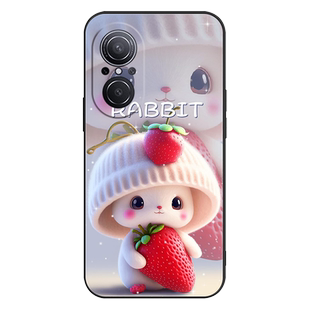 适用华为nova9se手机壳Hi智选Hinova9se保护套防摔全包软超薄情侣5G网红男液态硅胶女新款个性卡通萌兔订定制