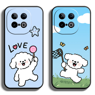 适用IQOOZ系列10Turbo+手机壳IQOO Z9X保护套爱酷8全包7i防摔6软5薄3硅胶Z1X续航版液态简约个性线条狗二定制