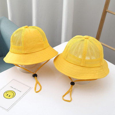 幼儿园小黄帽男女童小学生渔夫帽
